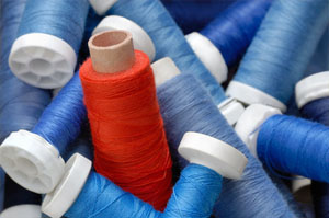 je suis débutant fils à coudre et broder