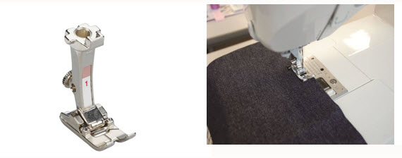 Pied presseur zigzag