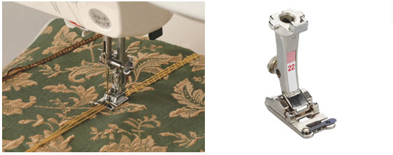 Pied presseur cordonnet, ganseur