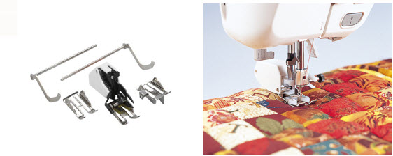 Pied presseur double transport