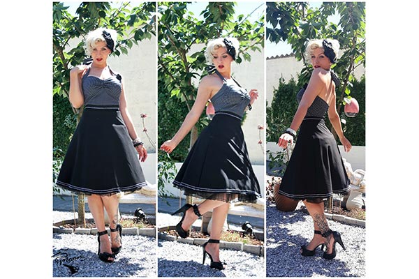 Couture d'une jupe évasée avec la machine à coudre Bernette 37