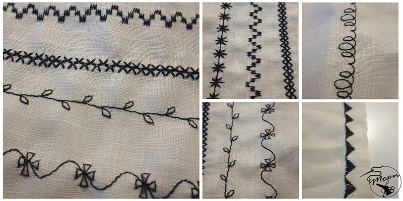 Points décoratifs et de broderie de la Bernette 37