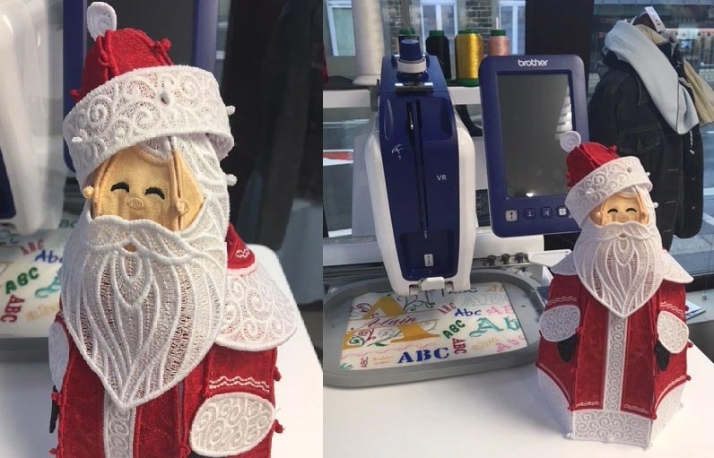 Un Père Noël tout en dentelle