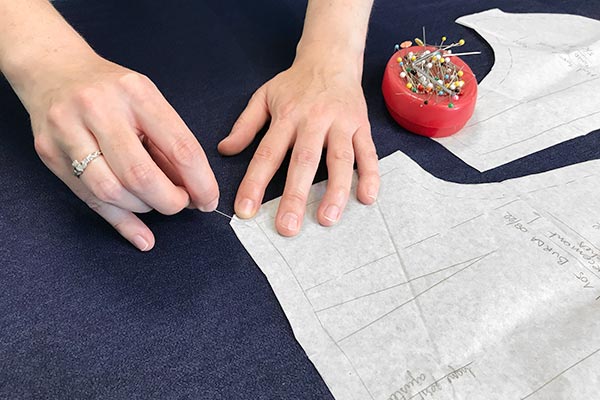 Epingles pour la fixation d'un patron de couture