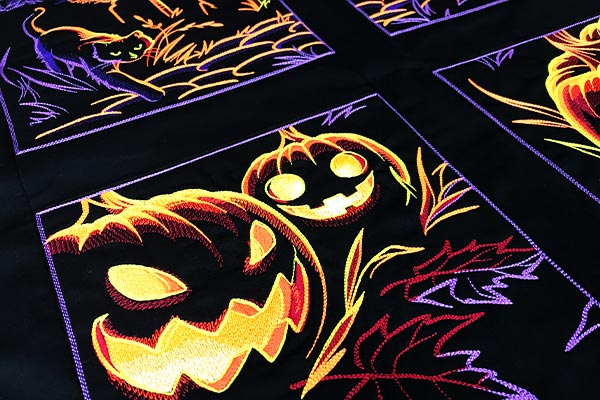 Patchwork aux couleurs d’Halloween