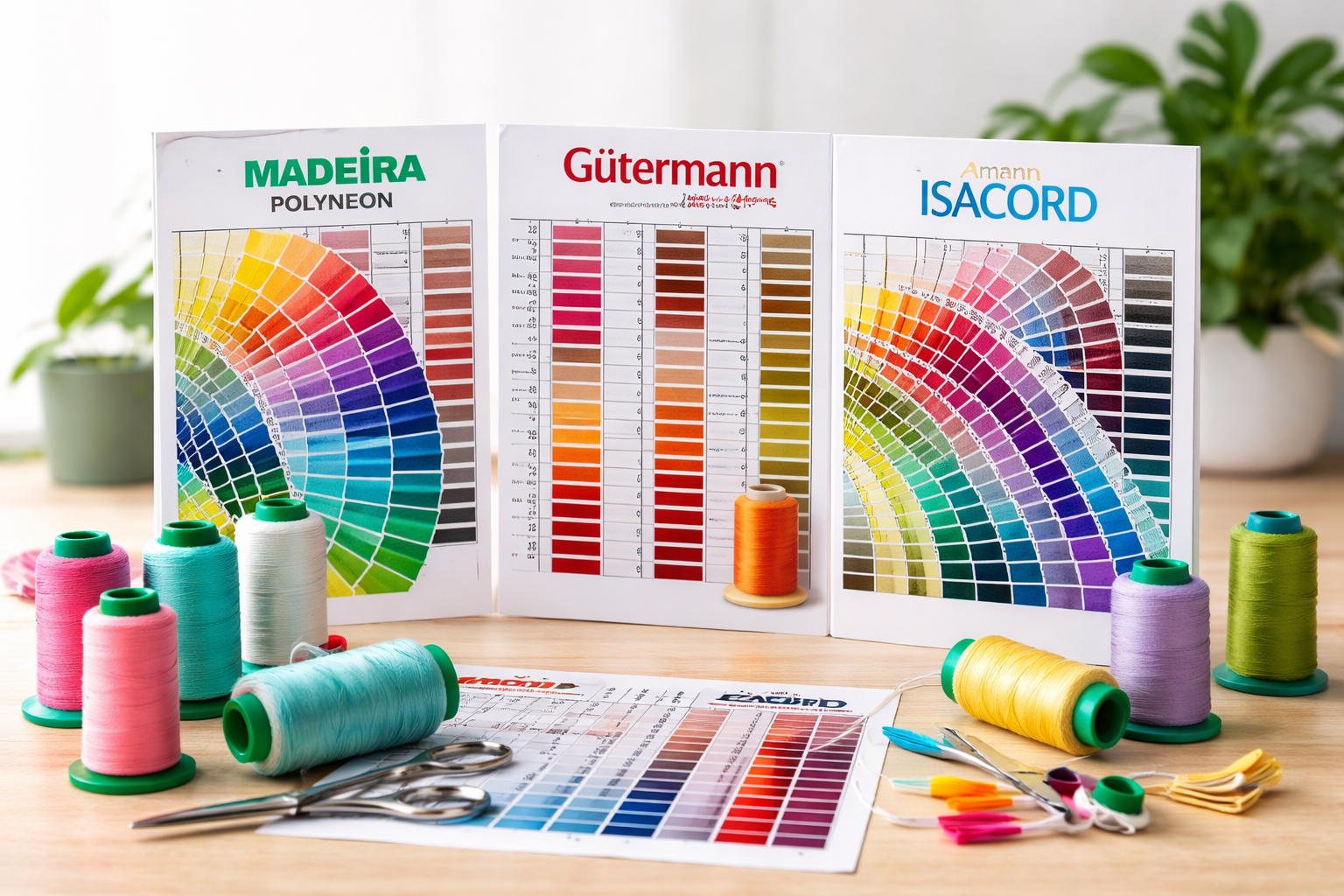 Nuanciers de fils à coudre, à broder, à surjeter Nuanciers de fils à coudre, à broder, à surjeter