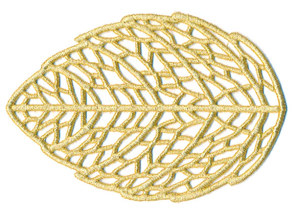 Broderie Feuille Dentelle
