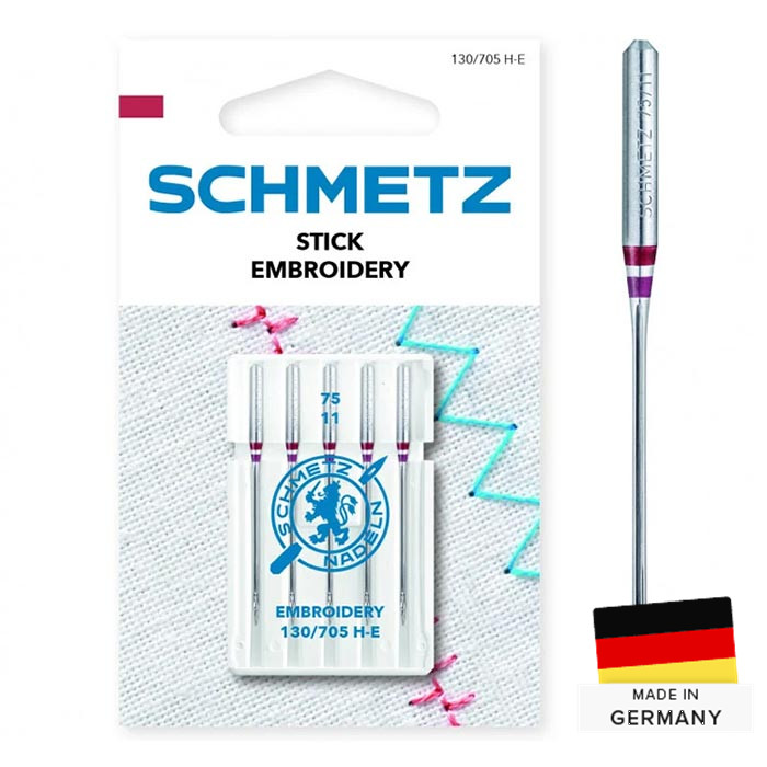 Aiguilles broderie Schmetz 75 (SB5) Aiguilles broderie Schmetz 75 (SB5)