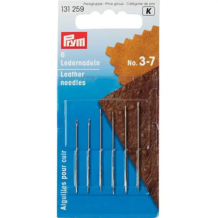 Aiguilles pour cuir No.3-7 assorties Prym Aiguilles pour cuir No.3-7 assorties Prym