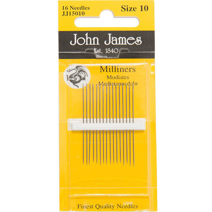 Aiguilles pour modistes 10 John James Aiguilles pour modistes 10 John James