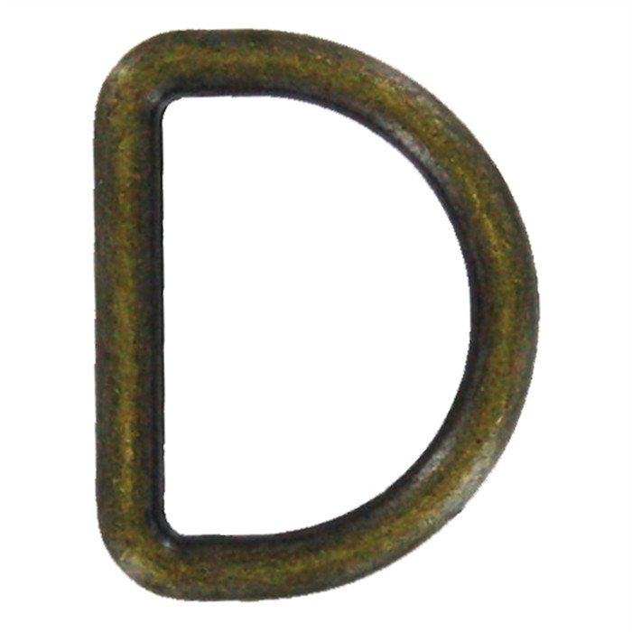 Anneau métallique en D 30mm bronze Anneau métallique en D 30mm bronze