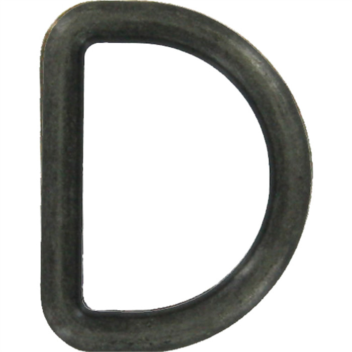 Anneau métallique en D 40mm arg. vieilli Anneau métallique en D 40mm arg. vieilli