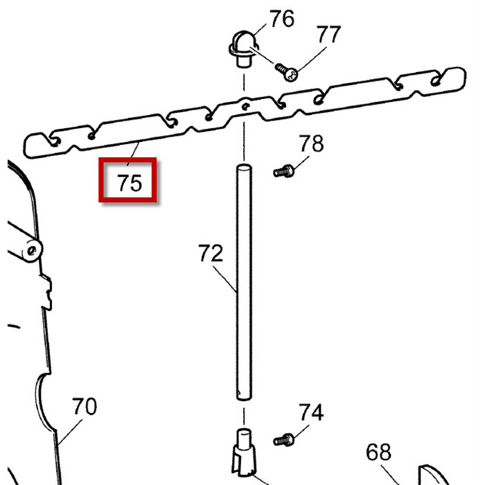 Antenne guide fils surjeteuse Brother 4234D Antenne guide fils surjeteuse Brother 4234D