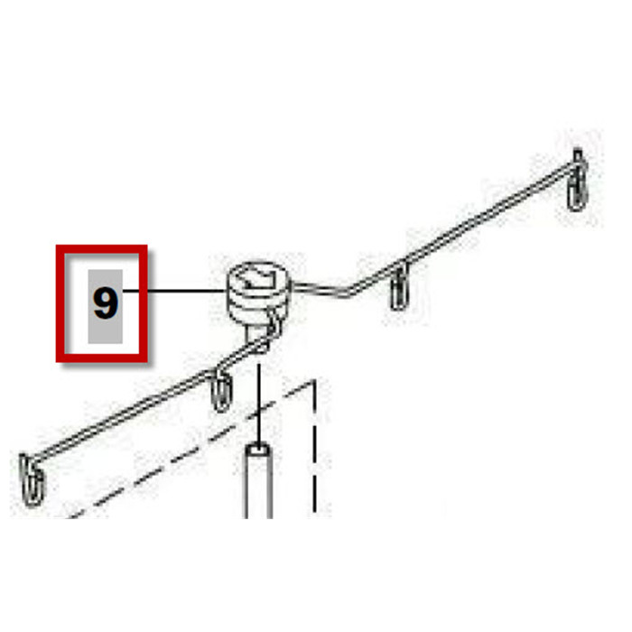 Antenne Porte bobine, cône multiple Antenne Porte bobine, cône multiple