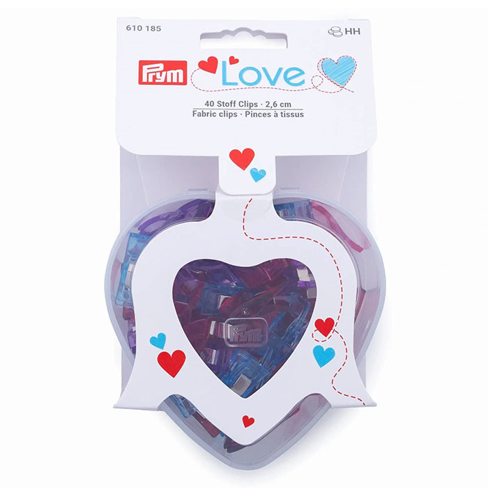 Assortiment de 40 pinces à tissus Prym Love Assortiment de 40 pinces à tissus Prym Love