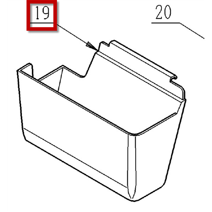 Bac à déchets surjeteuse Janome Bac à déchets surjeteuse Janome