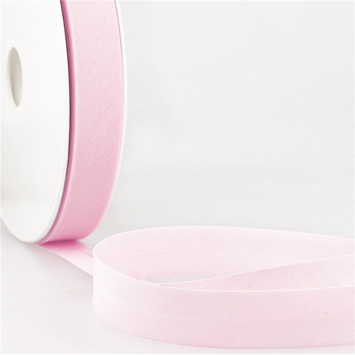 Biais étroit 20mm rose bébé au mètre Biais étroit 20mm rose bébé au mètre