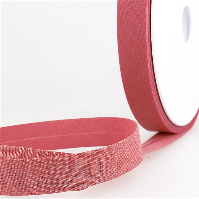 Biais étroit 20mm rouge rose au mètre Biais étroit 20mm rouge rose au mètre