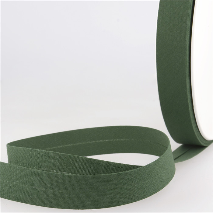Biais étroit 20mm vert bouteille au mètre Biais étroit 20mm vert bouteille au mètre