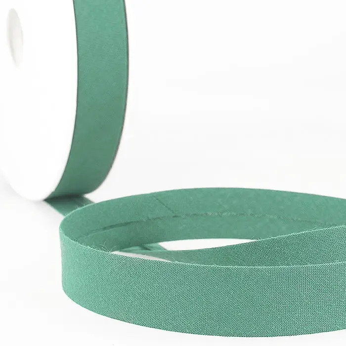 Biais étroit 20mm vert celadon au mètre Biais étroit 20mm vert celadon au mètre