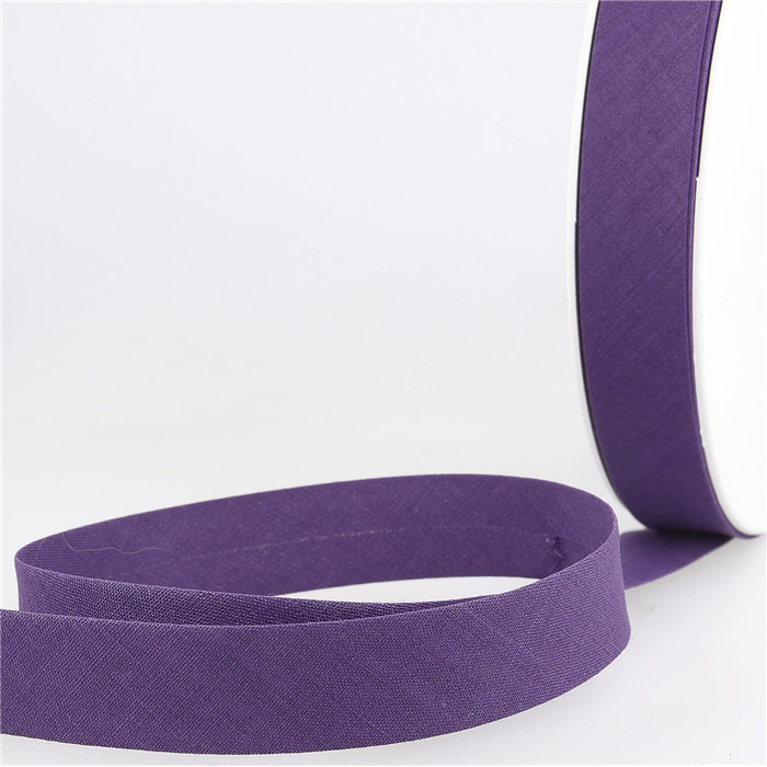 Biais étroit 20mm violet foncé au mètre Biais étroit 20mm violet foncé au mètre
