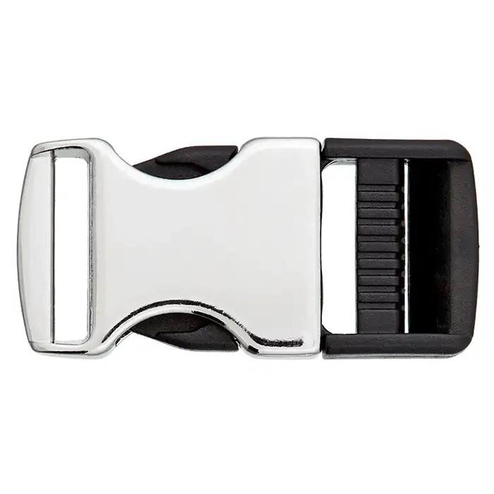 Boucle banane métal et plastique passant 30mm Boucle banane métal et plastique passant 30mm