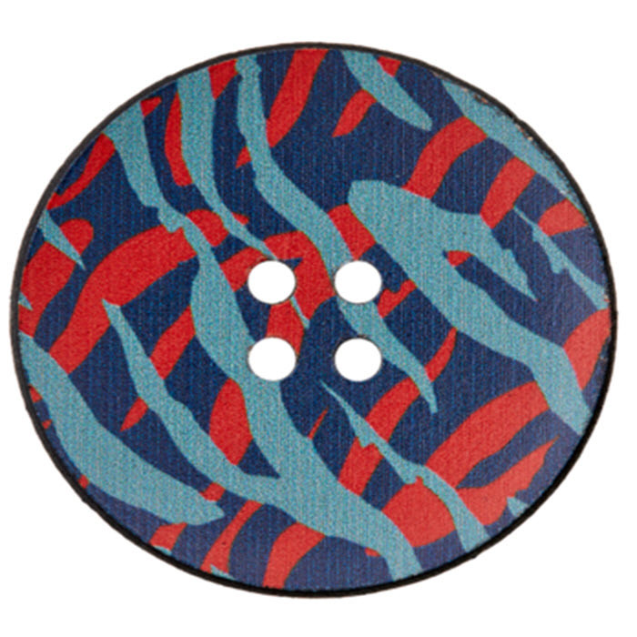 Bouton 4 trous cuir recyclé 30mm Bouton 4 trous cuir recyclé 30mm