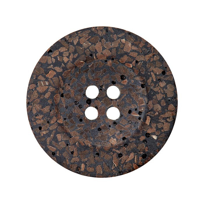 Bouton coco 18mm 4 trous recyclé Bouton coco 18mm 4 trous recyclé