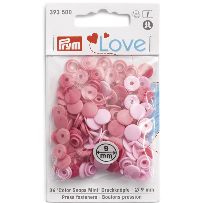 Bouton pression 9mm tons roses Prym Bouton pression 9mm tons roses Prym