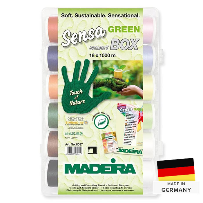 Box 18 fils à broder 1000m Sensa Green Box 18 fils à broder 1000m Sensa Green