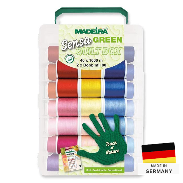 Box 40 fils à broder 1000m Sensa Green Box 40 fils à broder 1000m Sensa Green