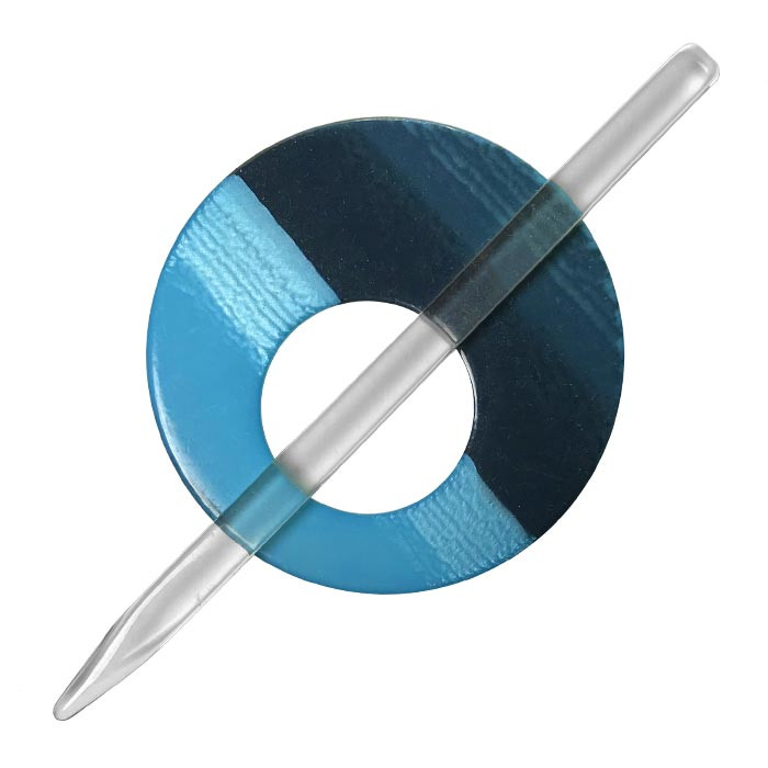 Broche pour châle 55mm bleu Broche pour châle 55mm bleu