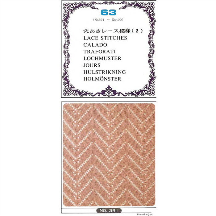 Cartes perforées machine à tricoter N°63 Cartes perforées machine à tricoter N°63