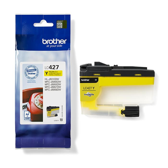 Cartouche d'encre Jaune LC427Y Brother PrintModa Cartouche d'encre Jaune LC427Y Brother PrintModa