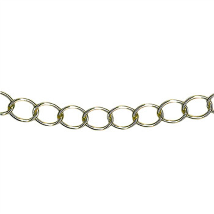 Chaîne à maillons dorés 14mm au mètre Chaîne à maillons dorés 14mm au mètre