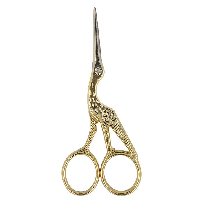Ciseaux à broder cigogne doré 11,6cm Ciseaux à broder cigogne doré 11,6cm