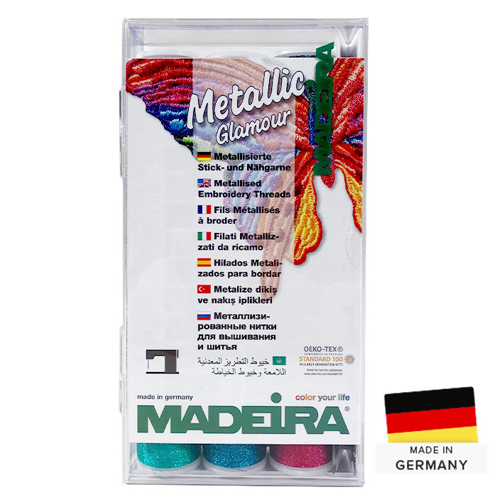 Coffret fils 18x200m Metallic Supertwist Madeira Coffret fils 18x200m Metallic Supertwist Madeira