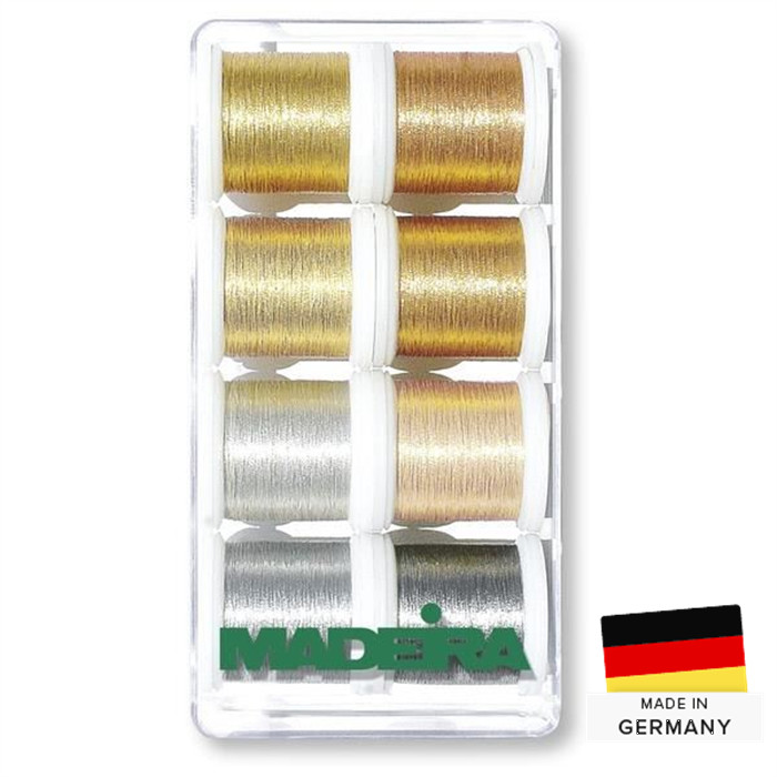 Coffret fils Metallic Smooth Or 8x200m Coffret fils Metallic Smooth Or 8x200m