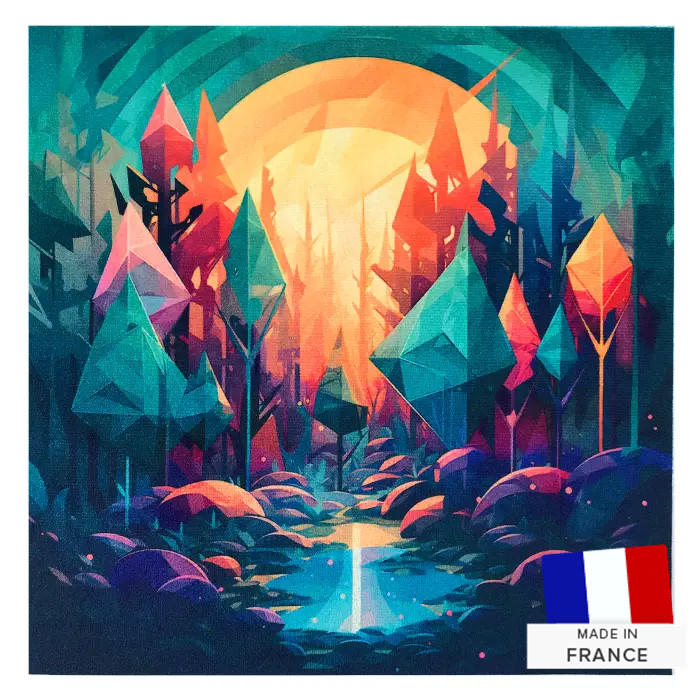 Coupon B FORET velours 22,4 x 22,4cm Coupon B FORET velours 22,4 x 22,4cm