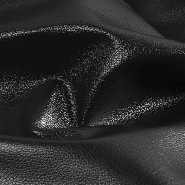 Coupon simili cuir nacré Noir 50x140 cm Coupon simili cuir nacré Noir 50x140 cm