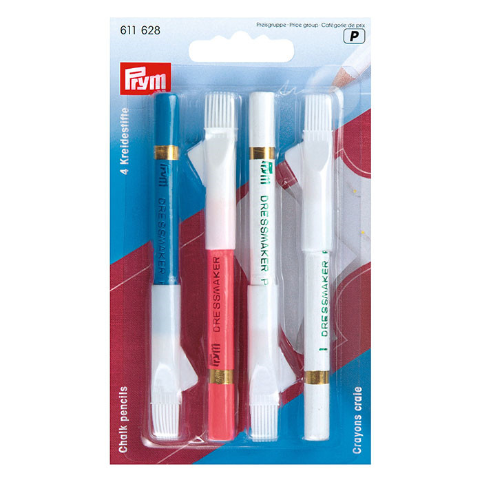 Crayons-craie (4) avec brosse Prym Crayons-craie (4) avec brosse Prym
