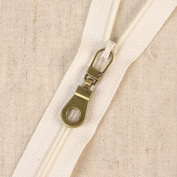 Curseur métal tirette fantaisie or antique Curseur métal tirette fantaisie or antique