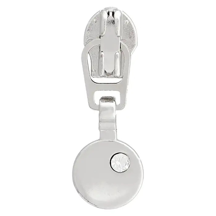 Curseur métallique 15 mm argenté Curseur métallique 15 mm argenté