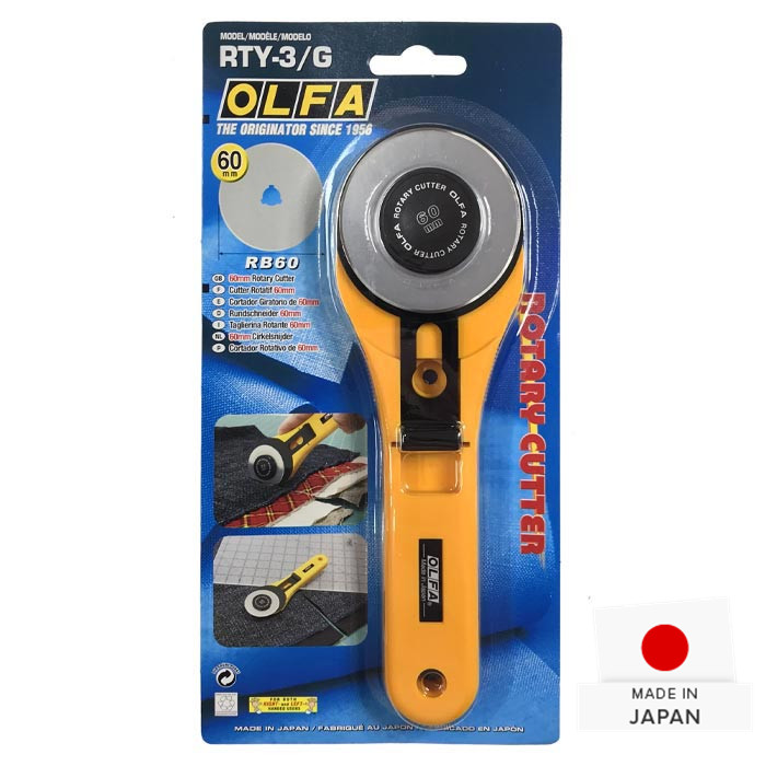 Cutter rotatif RTY-3G 60mm Olfa Cutter rotatif RTY-3G 60mm Olfa