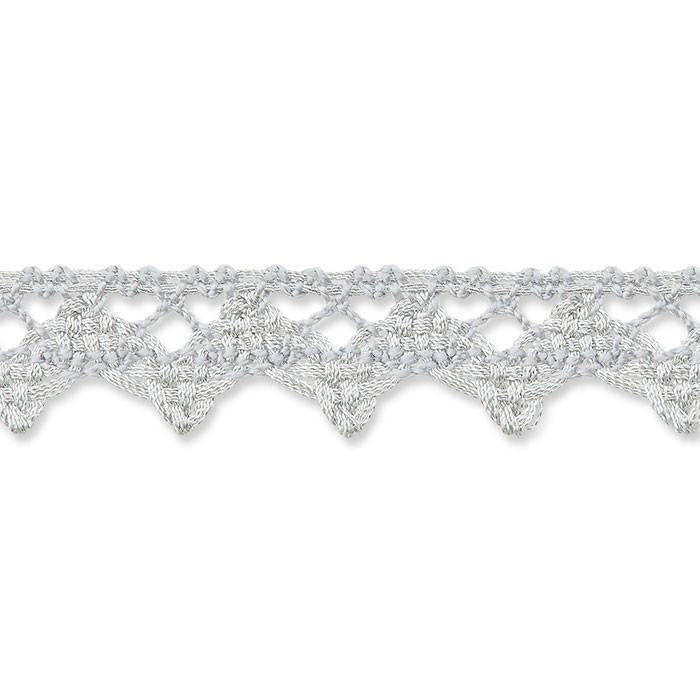 Dentelle aux fuseaux 15mm gris au mètre Dentelle aux fuseaux 15mm gris au mètre