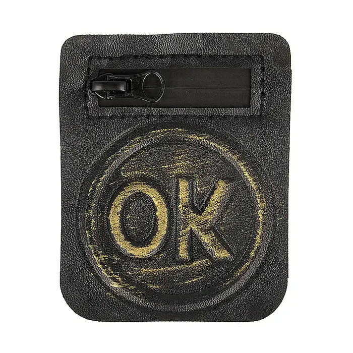 Écusson à coudre en relief OK Doré Écusson à coudre en relief OK Doré