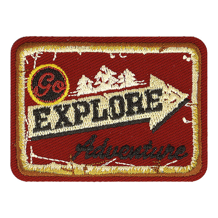 Ecusson thermocollant rétro "Go Explore" Ecusson thermocollant rétro "Go Explore"