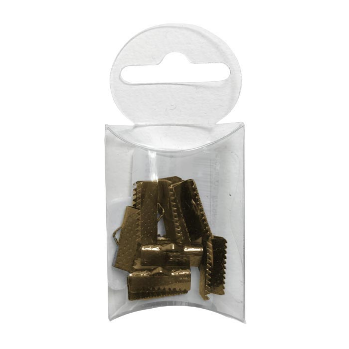 Embouts de sangle (10) métal 16mm bronze Embouts de sangle (10) métal 16mm bronze