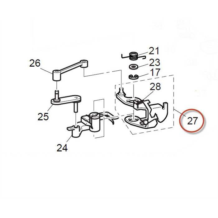 Ensemble guide-fil métal enfileur Ensemble guide-fil métal enfileur