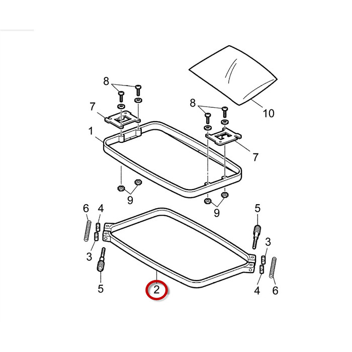 Extérieur cadre à broder 360x200mm PR Extérieur cadre à broder 360x200mm PR